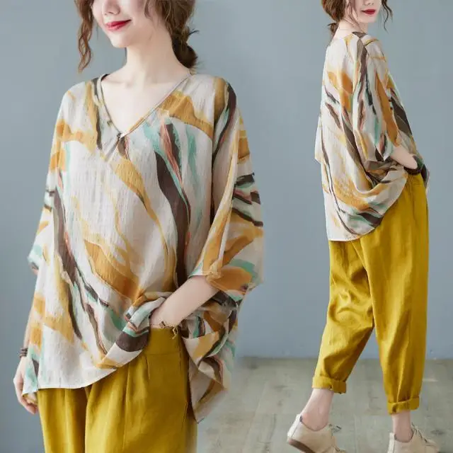 Spring Fall Women Tops Ruffle Sleeve Buttoned Cotton Linen Blouse Korean Casual Office Retro Shirt
Spring Fall Women Tops Ruffle Sleeve Buttoned Cotton Linen Blouse Korean Casual Office Retro Shirt