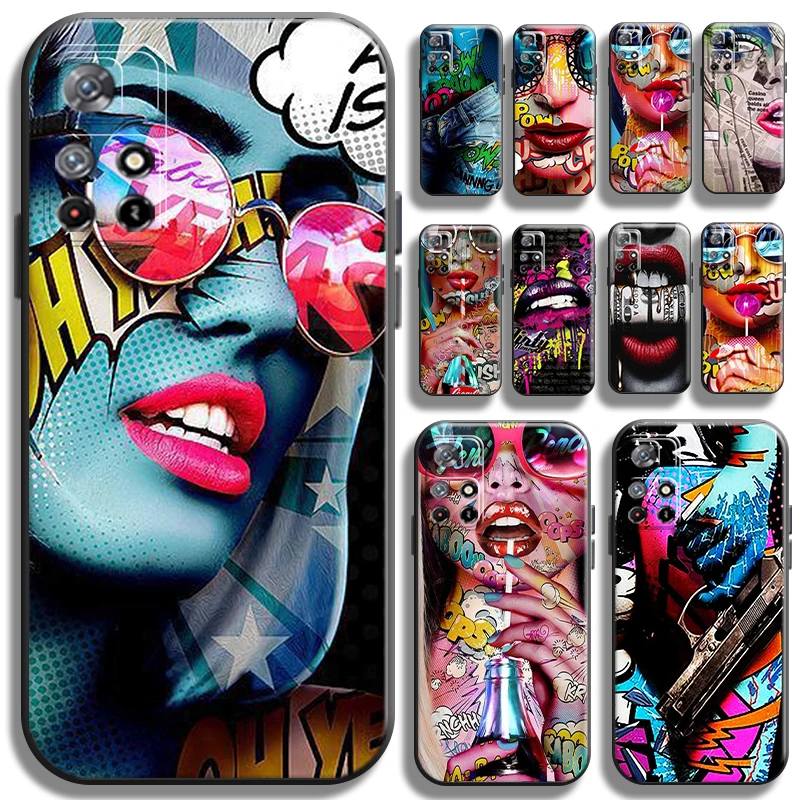 Red Lips Sexy Street Graffiti Phone Case For Xiaomi Redmi Note 11 5G 11T Pro Coque Cases Soft Cover Shell Black Back Funda
Red Lips Sexy Street Graffiti Phone Case For Xiaomi Redmi Note 11 5G 11T Pro Coque Cases Soft Cover Shell Black Back Funda