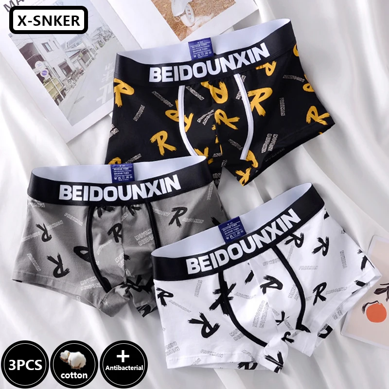 3Pcs Men Panties Cotton Printing Underwear Boxers Briefs Mens Fashion Boxershorts Youth Personality Underpants Homme Wholesale 
3Pcs Men Panties Cotton Printing Underwear Boxers Briefs Mens Fashion Boxershorts Youth Personality Underpants Homme Wholesale