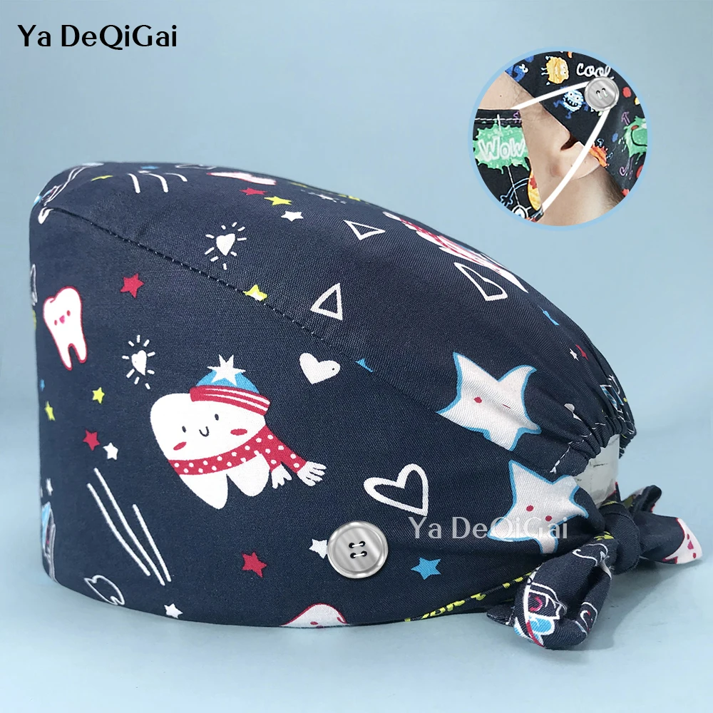 Wholesale adjustment Tieback 100% cotton Breathable medical hospital uniform custom scrub caps Surgical nurse caps with button
Wholesale adjustment Tieback 100% cotton Breathable medical hospital uniform custom scrub caps Surgical nurse caps with button