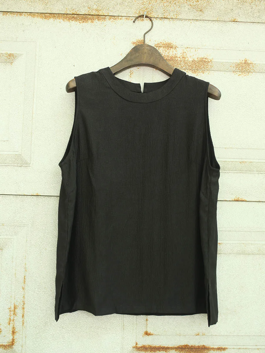 women Original T shirts summer black silk fragrant cloud yarn sleeveless short vest outer wear bottoming shirt top lady T-shirt
women Original T shirts summer black silk fragrant cloud yarn sleeveless short vest outer wear bottoming shirt top lady T-shirt