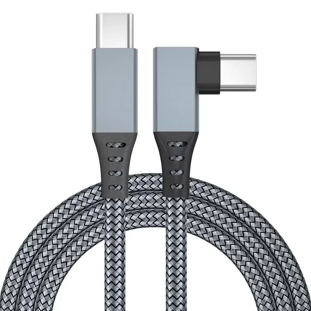 2022 5/6 Meter Fast Charging Durable Link Cable Portable Gaming PC 90 Degree Angle Head USB 3.0 to Type-C For Oculus Quest 2
2022 5/6 Meter Fast Charging Durable Link Cable Portable Gaming PC 90 Degree Angle Head USB 3.0 to Type-C For Oculus Quest 2