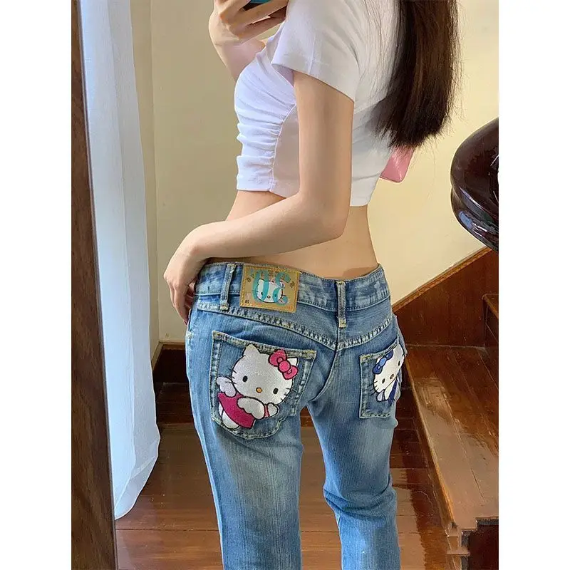 2023 милые джинсы Sanrio Hellokittys, милые прямые брюки со средней посадкой в стиле аниме, модные штаны для девочек, подарок для девушек
2023 милые джинсы Sanrio Hellokittys, милые прямые брюки со средней посадкой в стиле аниме, модные штаны для девочек, подарок для девушек
