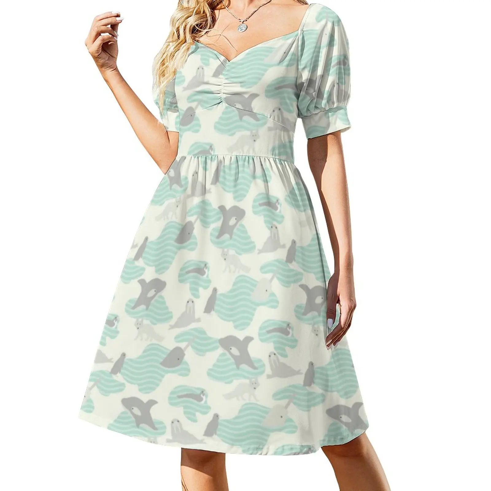 Arctic Animal Friends Casual Dress Penguin Whale Stylish Dresses Elegant Dress Women V Neck Oversize Vestido
Arctic Animal Friends Casual Dress Penguin Whale Stylish Dresses Elegant Dress Women V Neck Oversize Vestido