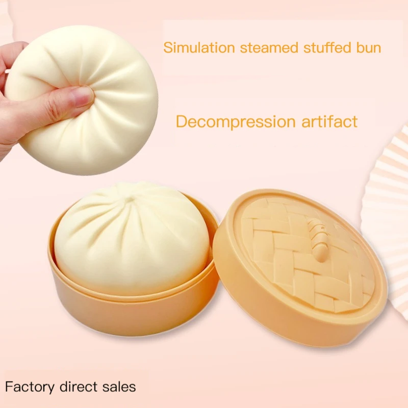 Factory direct selling soft rubber simulation steamed stuffed bun whole person decompression Toy New kneading music extrusion de
Factory direct selling soft rubber simulation steamed stuffed bun whole person decompression Toy New kneading music extrusion de