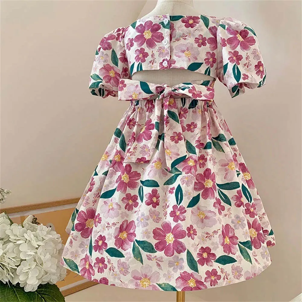 Puff Sleeve Sweet Flower Girls Dresses Summer New Girls Floral Dress Fashion Kids Birthday Party Princess Dress Vestidos 3-7 Y
Puff Sleeve Sweet Flower Girls Dresses Summer New Girls Floral Dress Fashion Kids Birthday Party Princess Dress Vestidos 3-7 Y