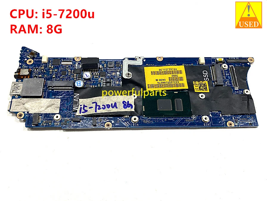 for Dell XPS 13 9360 motherboard i5-7200 cpu+8G RAM 04N87K CN-04N87K CAZ00 LA-D841P mainboard used working good
for Dell XPS 13 9360 motherboard i5-7200 cpu+8G RAM 04N87K CN-04N87K CAZ00 LA-D841P mainboard used working good