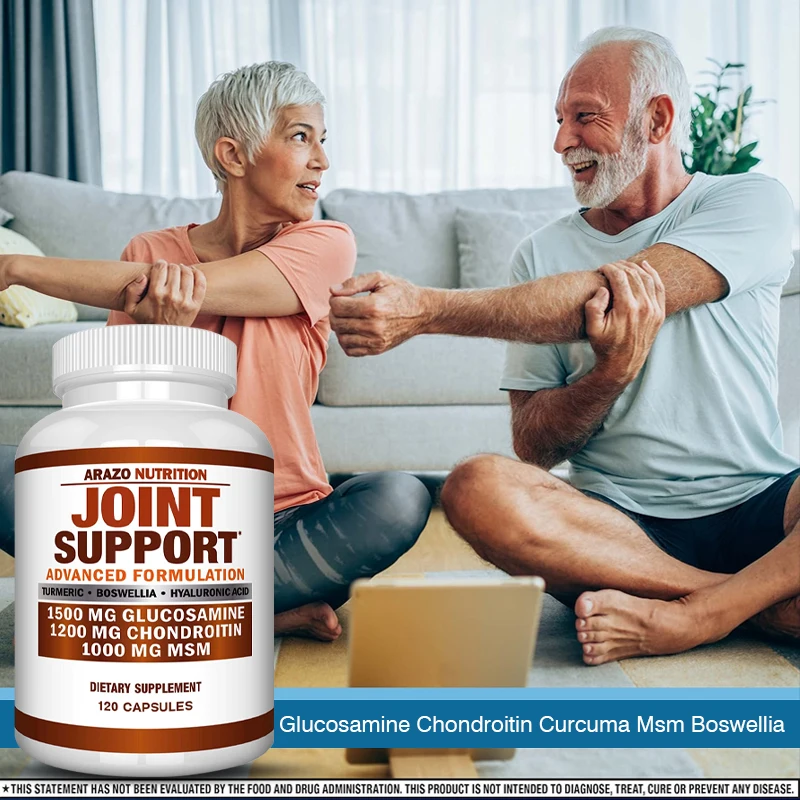 Glucosamine Chondroitin Turmeric - Relief Joint Support Supplement, Repairs Cartilage & Improves Joint Mobility, Non-GMO
Glucosamine Chondroitin Turmeric - Relief Joint Support Supplement, Repairs Cartilage & Improves Joint Mobility, Non-GMO
