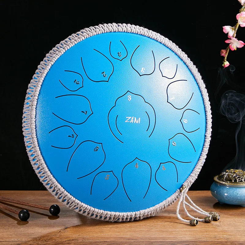 New Steel Tongue Drum 14 Inch 15 Tone Drum Hand-held Tank Drum Instrument Percussion Yoga Meditation Lovers Music Gift
New Steel Tongue Drum 14 Inch 15 Tone Drum Hand-held Tank Drum Instrument Percussion Yoga Meditation Lovers Music Gift