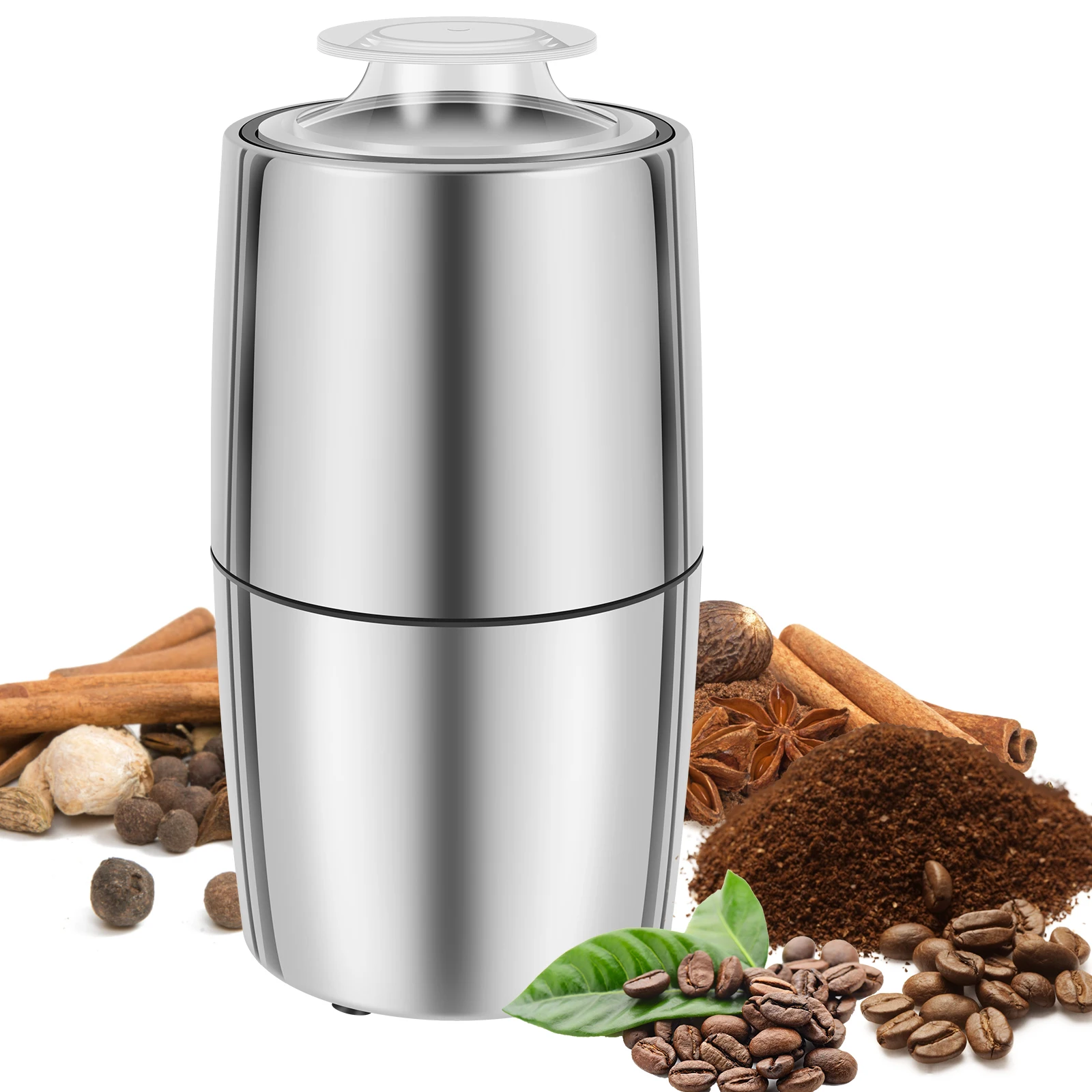 Electric Coffee Grinder 200W Stainless Steel Coffee Mill Grinder 50g Portable Coffee Bean Grinder Compact Electric Mill Grinder
Electric Coffee Grinder 200W Stainless Steel Coffee Mill Grinder 50g Portable Coffee Bean Grinder Compact Electric Mill Grinder