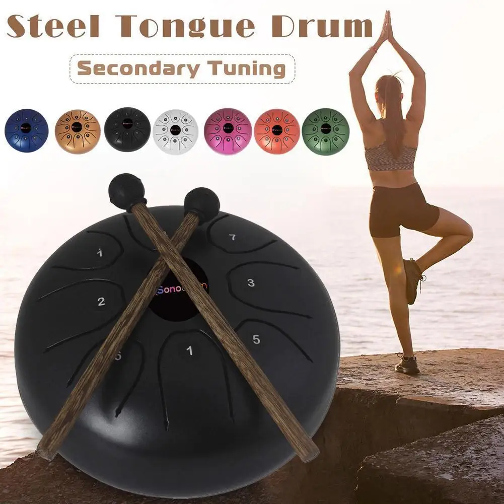 Tongue Drum 8 Inch Steel Titanium Ethereal Rhythm Drum 8 Notes Tone C Percussion Hand Pan Tang Drum For Drop Shipping W/ Bag Kit
Tongue Drum 8 Inch Steel Titanium Ethereal Rhythm Drum 8 Notes Tone C Percussion Hand Pan Tang Drum For Drop Shipping W/ Bag Kit