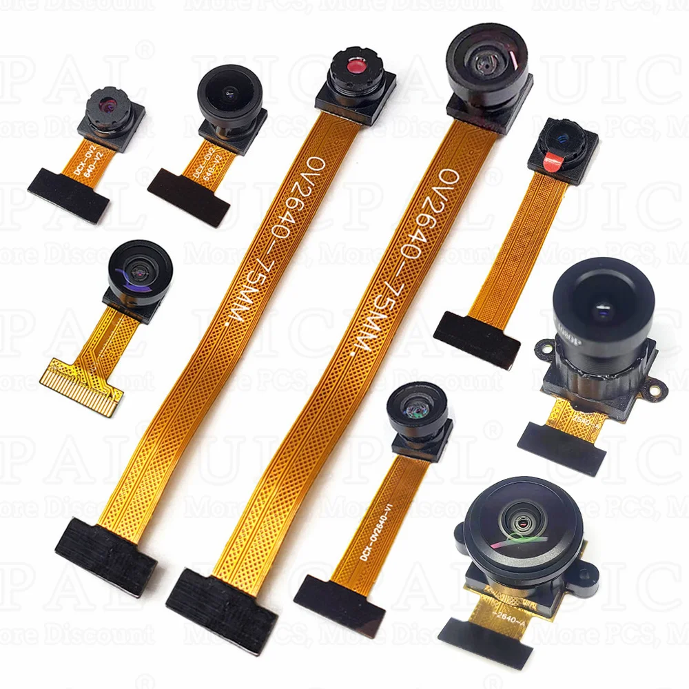 OV2640 Camera Module for ESP32-CAM 2 Million Pixels 66 120 160 Degree Next 850nm Night Vision 24PIN 0.5MM Pitch 2MP 21MM 75MM
OV2640 Camera Module for ESP32-CAM 2 Million Pixels 66 120 160 Degree Next 850nm Night Vision 24PIN 0.5MM Pitch 2MP 21MM 75MM