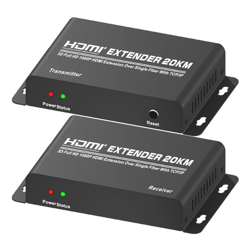 20-километровый удлинитель HDMI с помощью одного оптического волоконного кабеля SC