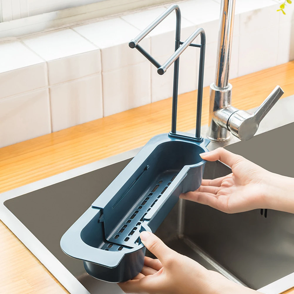 Stretchable Sink Drain Rack Soap Sink Sponge Holder Expandable Kitchen Drying Basket Rack for Dishwashing
Stretchable Sink Drain Rack Soap Sink Sponge Holder Expandable Kitchen Drying Basket Rack for Dishwashing