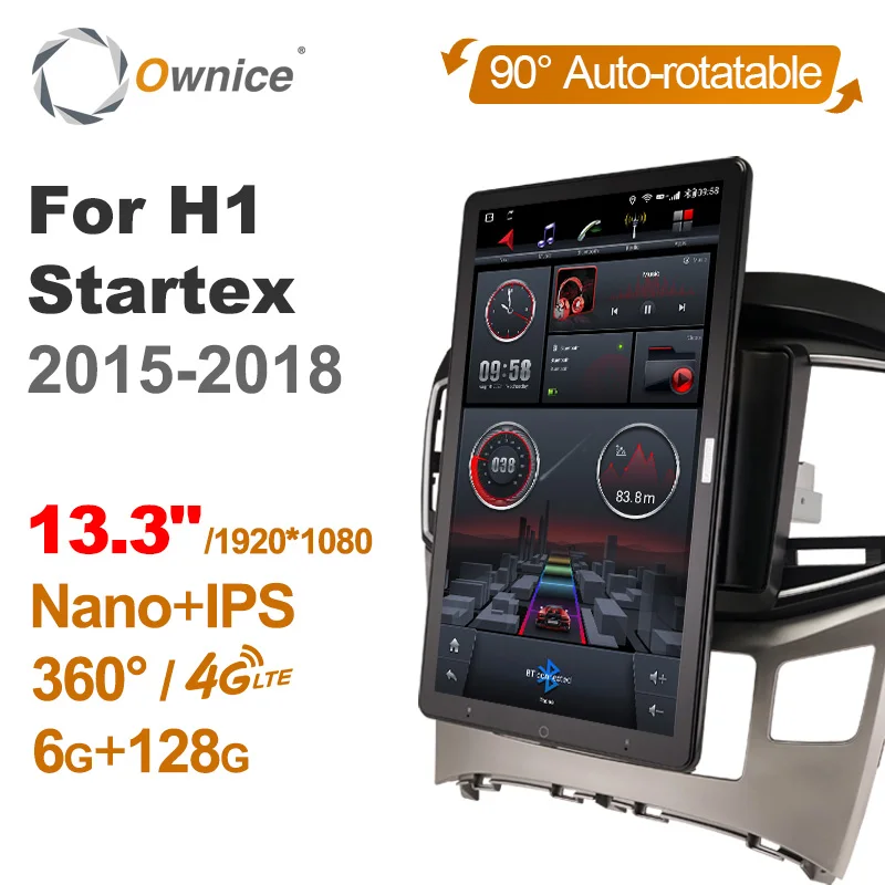 Rotatain 13.3 inch 1920*1080 Car android radio Multimedia for Hyundai H1 Startex 2015 - 2018 Support Front Camera Fiber optic
Rotatain 13.3 inch 1920*1080 Car android radio Multimedia for Hyundai H1 Startex 2015 - 2018 Support Front Camera Fiber optic