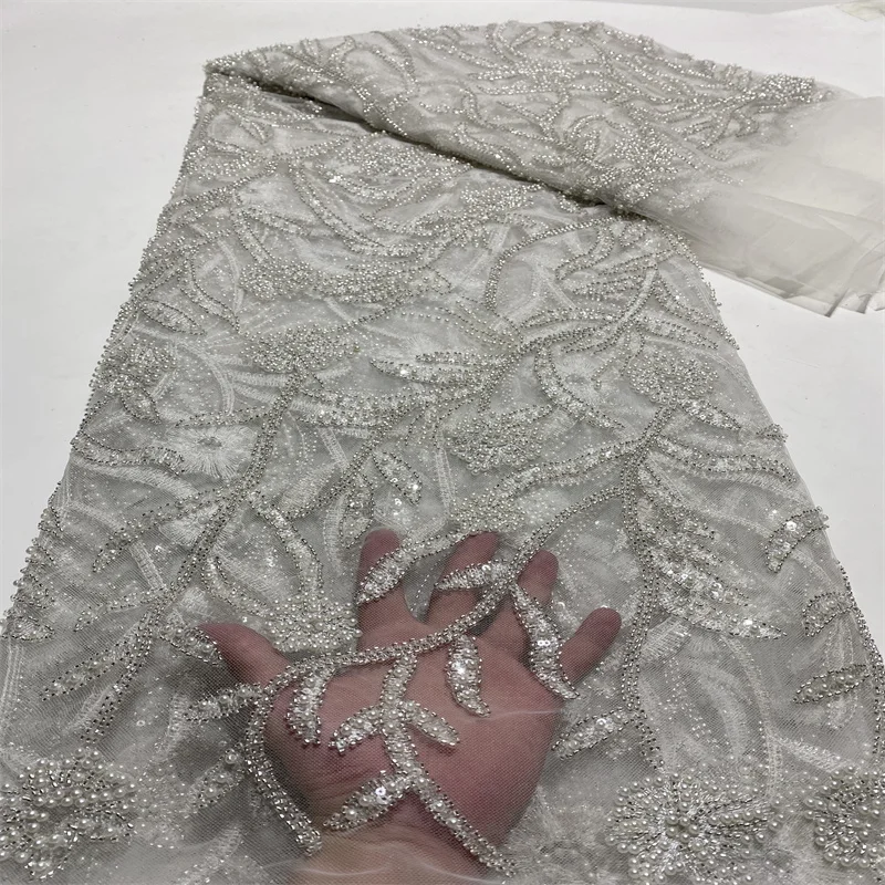 Новая белая кружевная ткань с блестками, 5 ярдов, Высококачественная французская Тюлевая кружевная ткань, ткань для вечерние F6446
Новая белая кружевная ткань с блестками, 5 ярдов, Высококачественная французская Тюлевая кружевная ткань, ткань для вечерние F6446