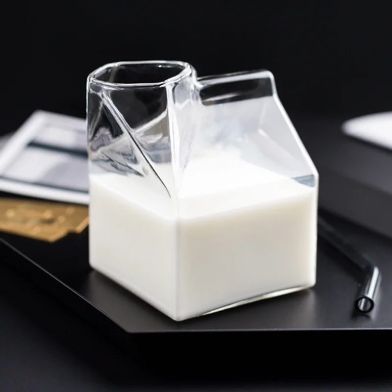 Heat-resistant Glass Mug Microwave Milk Cup Glass Coffee Milk Cup Fresh Milk Box Cup Creative Breakfast Water Cup
Heat-resistant Glass Mug Microwave Milk Cup Glass Coffee Milk Cup Fresh Milk Box Cup Creative Breakfast Water Cup