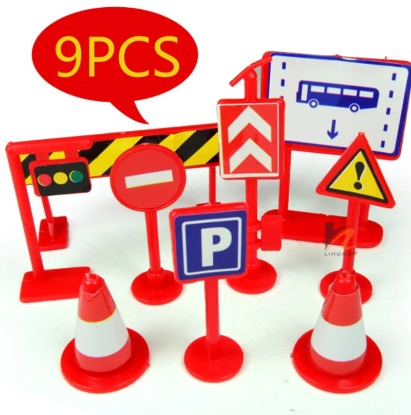 9pcs/lot DIY Mini Signpost Traffic Scene Educational Toys Cheap Car Toys Gift For Children Traffic light Signs Model Toy
9pcs/lot DIY Mini Signpost Traffic Scene Educational Toys Cheap Car Toys Gift For Children Traffic light Signs Model Toy