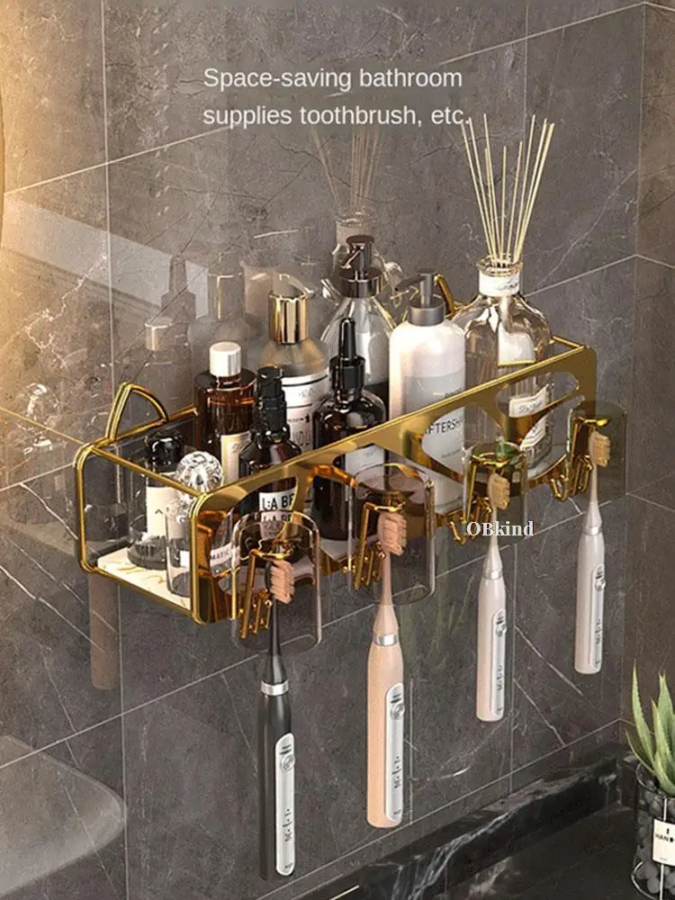 Light Luxury Bathroom Toilet Rack Punch-Free Wall-Mounted Washstand Toilet Electric Toothbrush Holder
Light Luxury Bathroom Toilet Rack Punch-Free Wall-Mounted Washstand Toilet Electric Toothbrush Holder