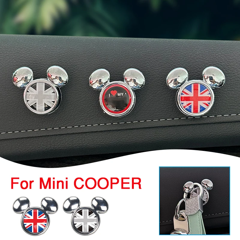 Car Creative Mickey Metal Hook Interior Decoration Storage Clip For MINI Cooper F54 F55 F56 F60 R55 R56 R60 R61 Car Accessories
Car Creative Mickey Metal Hook Interior Decoration Storage Clip For MINI Cooper F54 F55 F56 F60 R55 R56 R60 R61 Car Accessories
