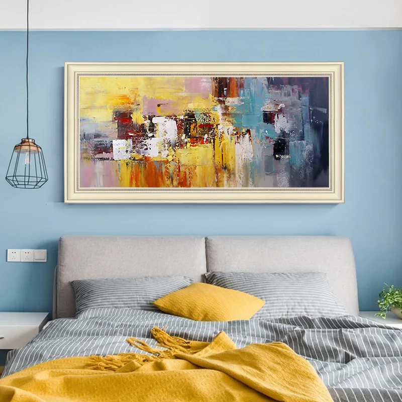 Hand-painted Oil Painting Decorative Painting The Living Room Modern Horizontal Version Of American Luxury Light Paintings Abstr
Hand-painted Oil Painting Decorative Painting The Living Room Modern Horizontal Version Of American Luxury Light Paintings Abstr