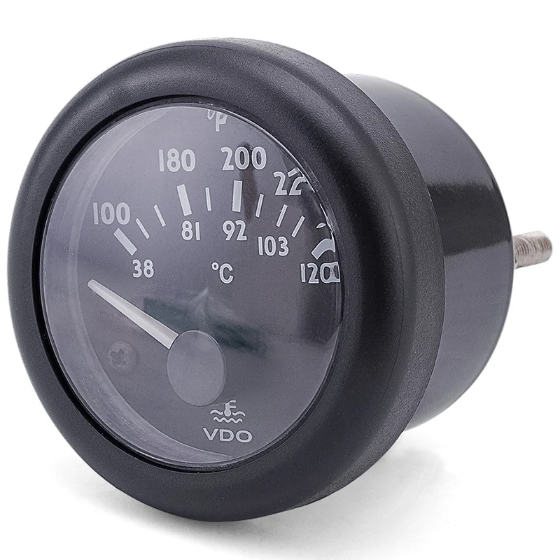 VDO Water Temperature Gauge Electromagnetic Water Temperature Gauge 38-120C/100-250F 
VDO Water Temperature Gauge Electromagnetic Water Temperature Gauge 38-120C/100-250F
