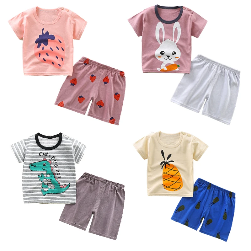 Летняя одежда для маленьких детей, костюмы, футболка с коротким рукавом и Мультяшные штаны, Лидер продаж, комплекты одежды для мальчиков и д... 
Летняя одежда для маленьких детей, костюмы, футболка с коротким рукавом и Мультяшные штаны, Лидер продаж, комплекты одежды для мальчиков и д...