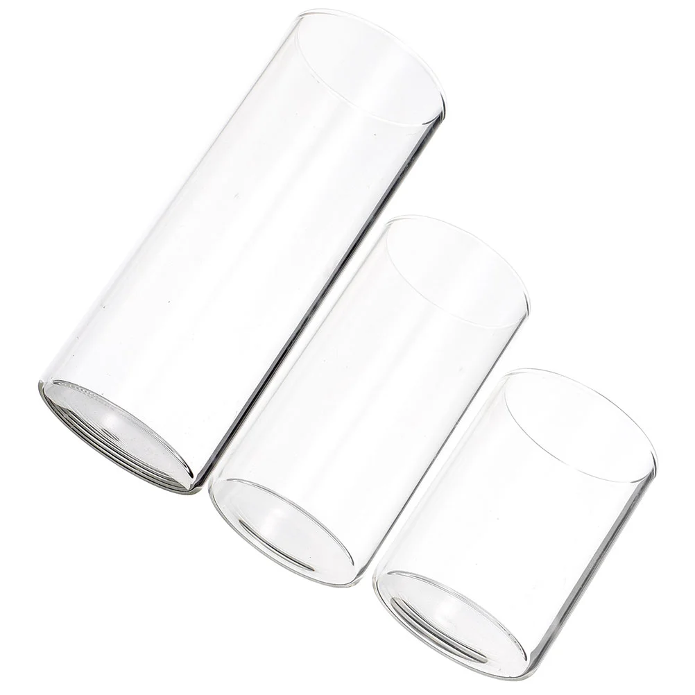 3 Pcs Cylinder Lamp Shade Candlestick Supplies Desktop Cover Empty Cup Holder Sleeve Clear Tube Shades Glass Transparent
3 Pcs Cylinder Lamp Shade Candlestick Supplies Desktop Cover Empty Cup Holder Sleeve Clear Tube Shades Glass Transparent