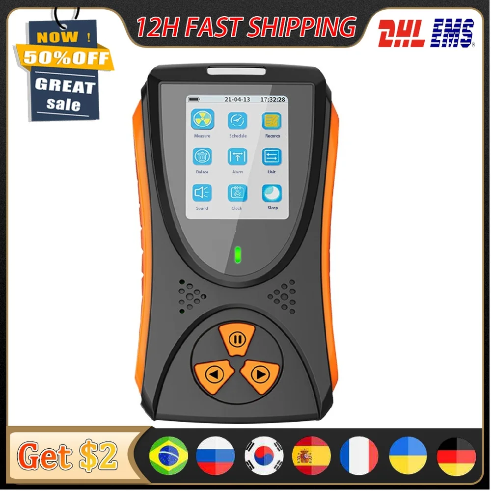 Xγ Nuclear Radiometer Detector Multifunctional Electromagnetic Radiation Monitor Real Time Monitoring Automatic TFT Display
Xγ Nuclear Radiometer Detector Multifunctional Electromagnetic Radiation Monitor Real Time Monitoring Automatic TFT Display