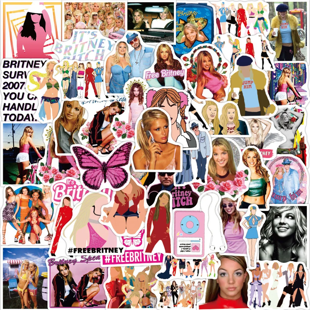 10/30/50pcs Singer Britney Spears Cartoon Stickers for Laptop Guitar Luggage Phone Water Bottle Graffiti Decals Sticker Kids Toy
10/30/50pcs Singer Britney Spears Cartoon Stickers for Laptop Guitar Luggage Phone Water Bottle Graffiti Decals Sticker Kids Toy