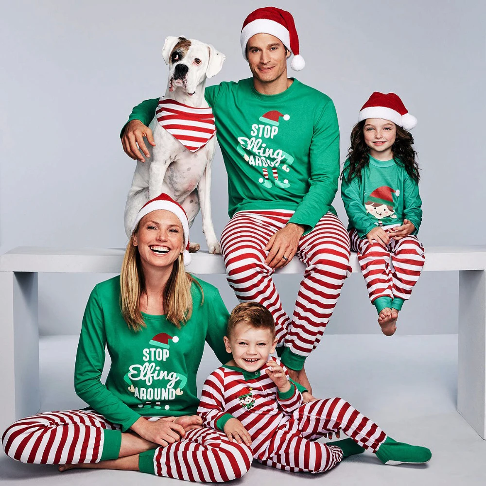 Family Christmas Pajamas Set Family Matching Clothes Xmas Party Clothes Adult Kids Pajamas set Cotton Baby Romper Sleepwear
Family Christmas Pajamas Set Family Matching Clothes Xmas Party Clothes Adult Kids Pajamas set Cotton Baby Romper Sleepwear