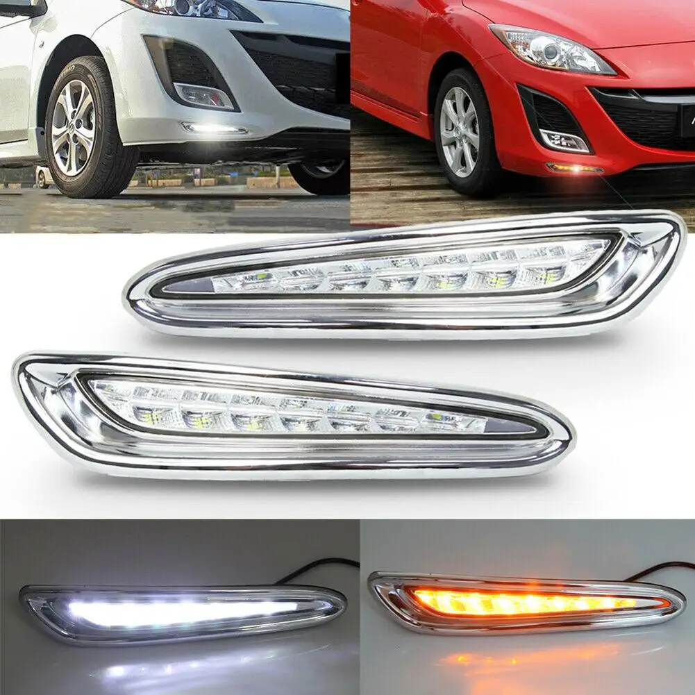 1 Pair Car Led Daytime Running Lights 6000k-6700k Dc 12v Drl Fog Lamp Compatible For Mazda 3 Axela 2010-2013
1 Pair Car Led Daytime Running Lights 6000k-6700k Dc 12v Drl Fog Lamp Compatible For Mazda 3 Axela 2010-2013