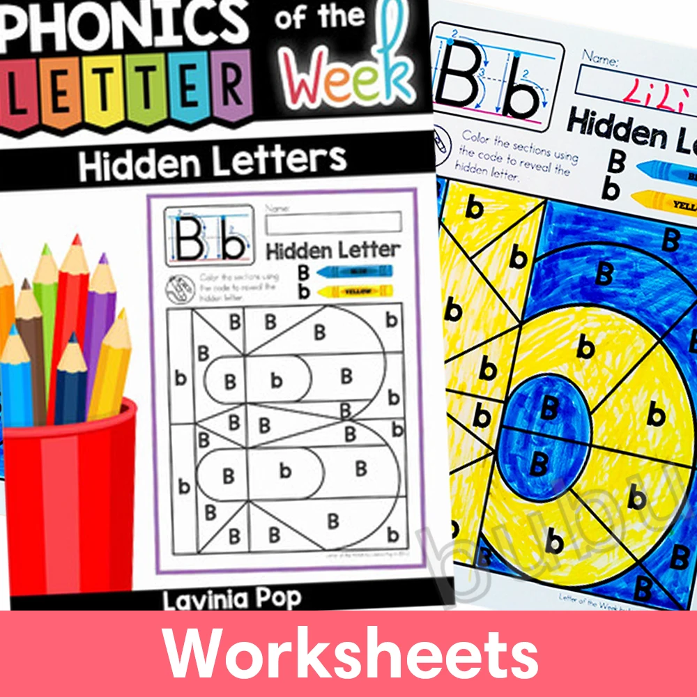 Hidden Alphabet Letters: Upper and Lower Case Letter Identification Activity Worksheets learning workbook
Hidden Alphabet Letters: Upper and Lower Case Letter Identification Activity Worksheets learning workbook