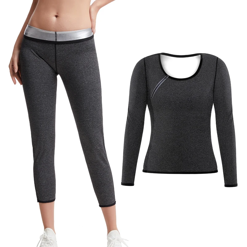 Women Body Shaper Sweat Pants Thermo Sauna Suits Slimming Shirt Fitness Control Leggings Waist Trainer Corsets Shapewear Zip Set
Women Body Shaper Sweat Pants Thermo Sauna Suits Slimming Shirt Fitness Control Leggings Waist Trainer Corsets Shapewear Zip Set