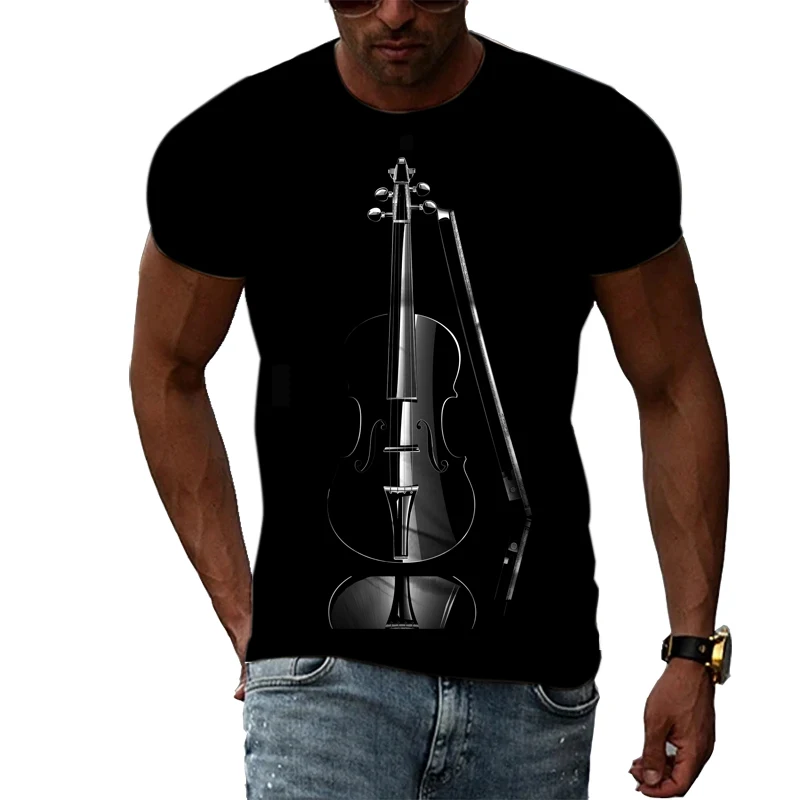 Rock Classical Guitar Cello Music Enthusiast 3D Harajuku Print Summer Artistic Casual Crewneck Short Sleeve Fashion T-shirt Tops
Rock Classical Guitar Cello Music Enthusiast 3D Harajuku Print Summer Artistic Casual Crewneck Short Sleeve Fashion T-shirt Tops