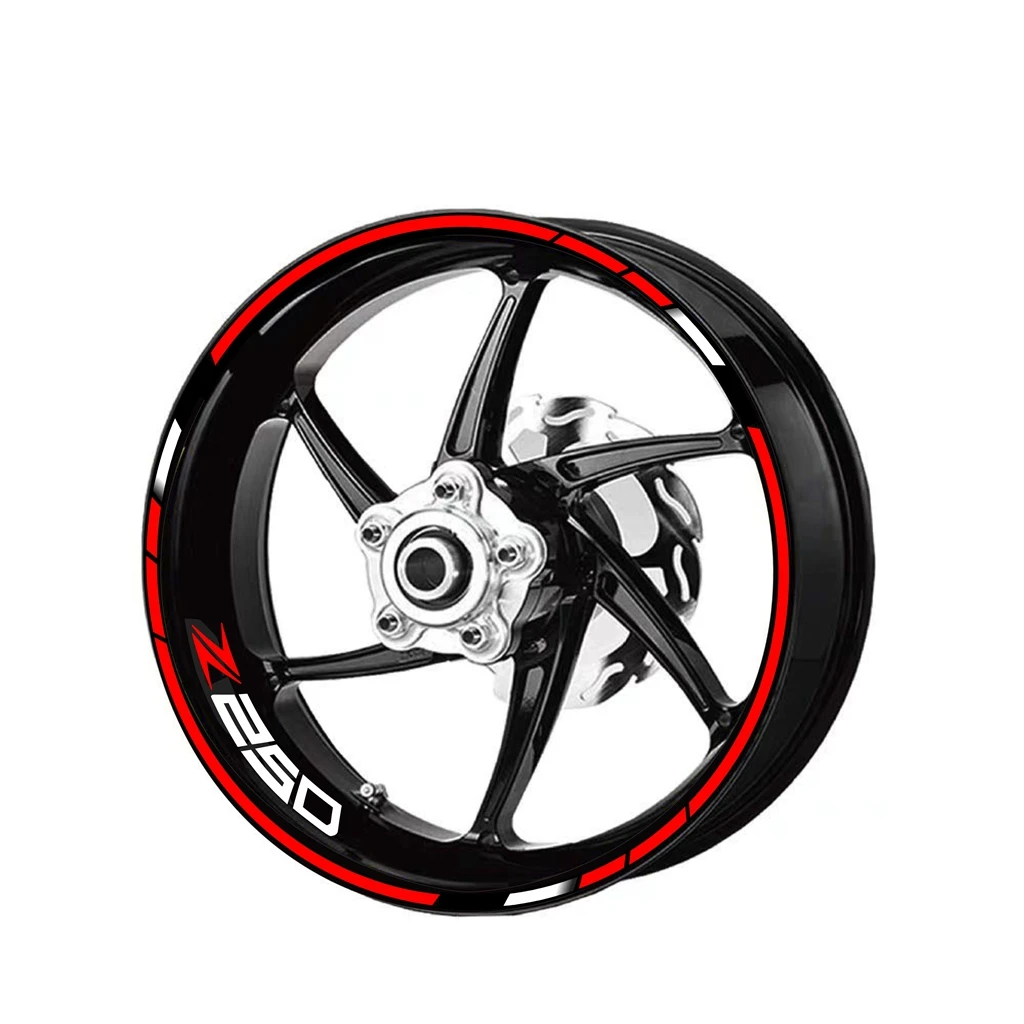 Apply to Z250 motorcycle wheel flange steel modified personalized waterproof stickers, decals
Apply to Z250 motorcycle wheel flange steel modified personalized waterproof stickers, decals