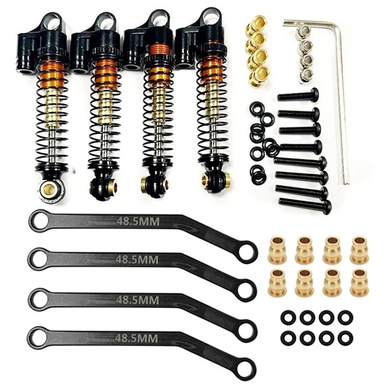 For FMS FCX24 Metal 43Mm Shock Absorbers And Chassis Links Tie Rod 1/24 RC Crawler Car Upgrades Parts Accessories
For FMS FCX24 Metal 43Mm Shock Absorbers And Chassis Links Tie Rod 1/24 RC Crawler Car Upgrades Parts Accessories
