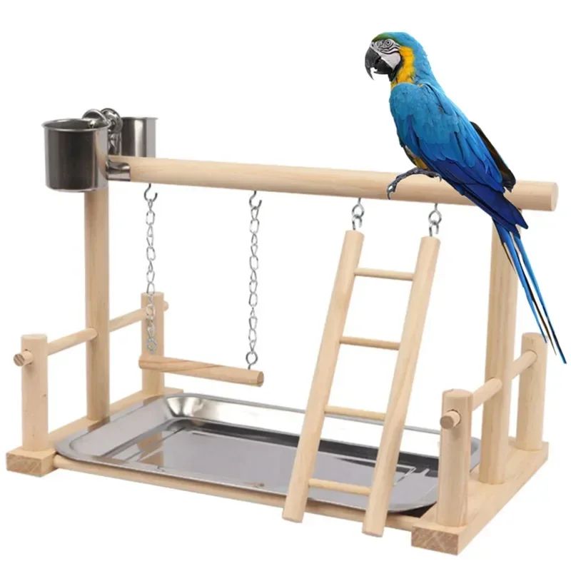 Wood With Perch Ladder Plays Plate Playground Bird Feeder Stand Solid Wooden Playground Parrot Parrots Steel Pet Playstand Bird
Wood With Perch Ladder Plays Plate Playground Bird Feeder Stand Solid Wooden Playground Parrot Parrots Steel Pet Playstand Bird