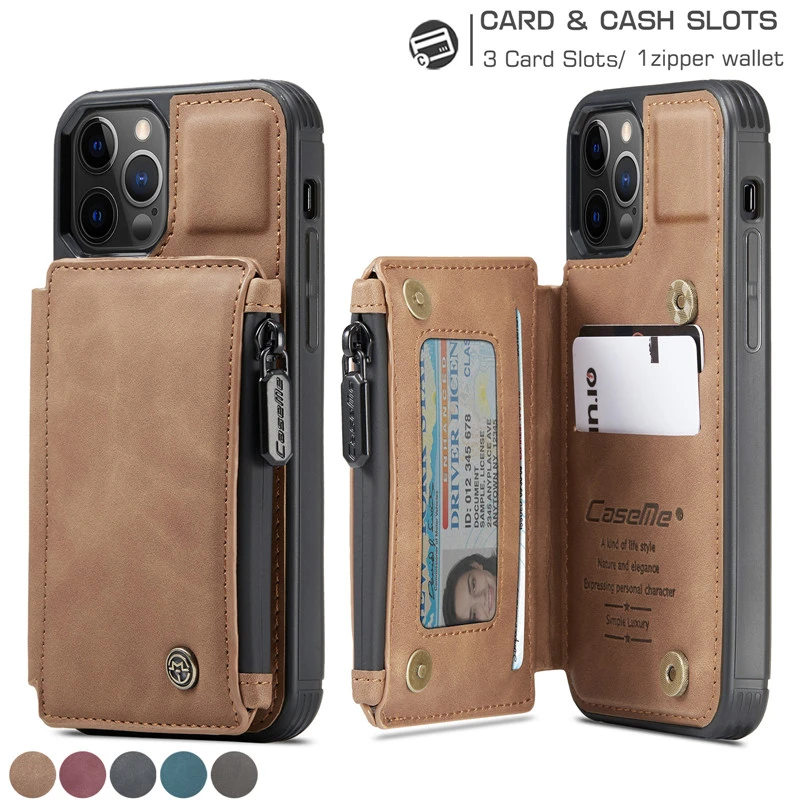 Leather Wallet Case for iPhone 12 Mini 12 11 Pro XS Max SE 2020 8 7 Plus Zipper Purse Wallet Cover With Card Slot Phone Cases
Leather Wallet Case for iPhone 12 Mini 12 11 Pro XS Max SE 2020 8 7 Plus Zipper Purse Wallet Cover With Card Slot Phone Cases