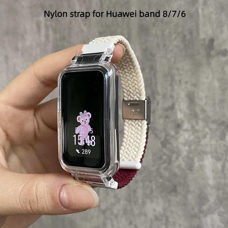 Ремешок нейлоновый для смарт-часов Huawei band 8, спортивный браслет с чехлом для смарт-часов HUAWEI band 7, 6
Ремешок нейлоновый для смарт-часов Huawei band 8, спортивный браслет с чехлом для смарт-часов HUAWEI band 7, 6