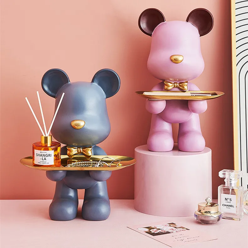 Nordic Creative Bear Storage Tray Home Storage Key Candy Fruit Home Storage Miniature Living Room Cartoon Resin Charm Home Decor
Nordic Creative Bear Storage Tray Home Storage Key Candy Fruit Home Storage Miniature Living Room Cartoon Resin Charm Home Decor