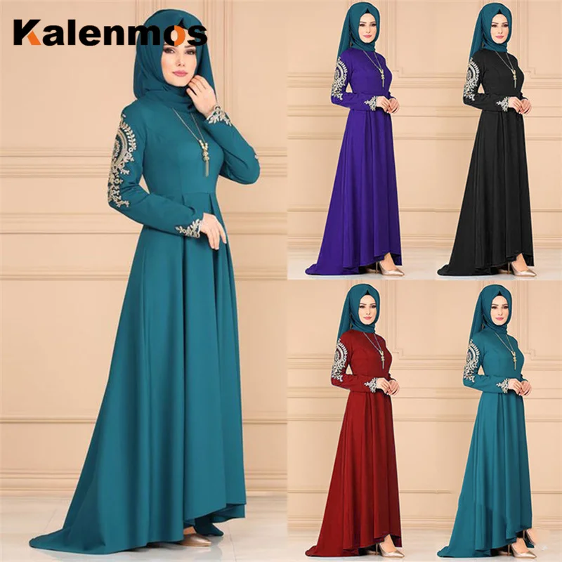 Kalenmos Dubai Arab Muslim Abaya Dresses Women Vestido Irregular Big Swing Maxi Long Dress Robe Kaftan Ramadan Islamic Clothing
Kalenmos Dubai Arab Muslim Abaya Dresses Women Vestido Irregular Big Swing Maxi Long Dress Robe Kaftan Ramadan Islamic Clothing