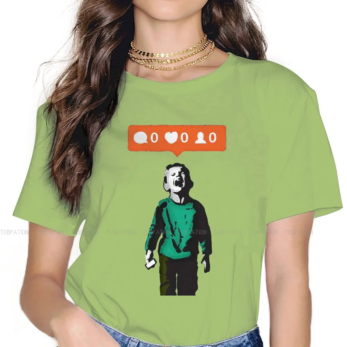 Banksy Graffiti Street Artist TShirt for Woman Girl NO LIKES Kid Crying and Social Media Parody Casual Tee T Shirt High Quality
Banksy Graffiti Street Artist TShirt for Woman Girl NO LIKES Kid Crying and Social Media Parody Casual Tee T Shirt High Quality