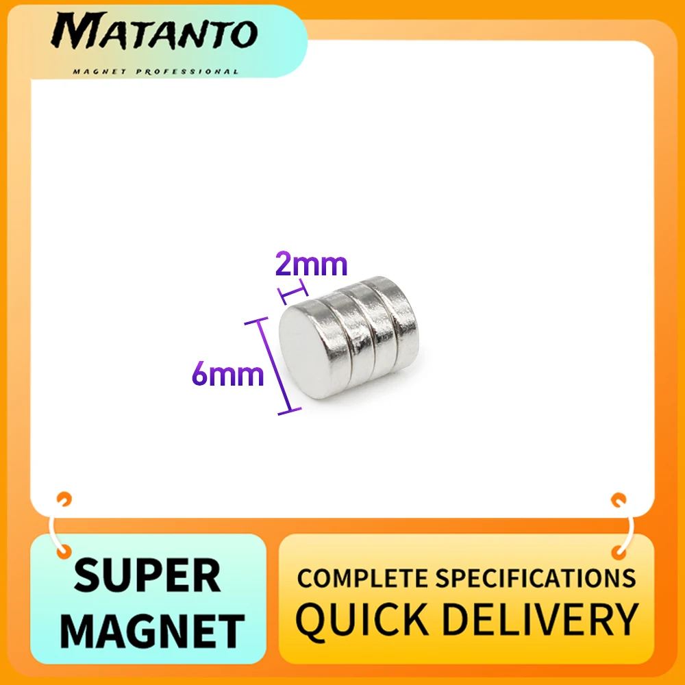 50/100/200/300/500/1000PCS 6x2 Mini Small Round Magnets Strong 6mm x 2mm N35 Circular Permanent Neodymium Magnet Disc 6x2mm 6*2
50/100/200/300/500/1000PCS 6x2 Mini Small Round Magnets Strong 6mm x 2mm N35 Circular Permanent Neodymium Magnet Disc 6x2mm 6*2