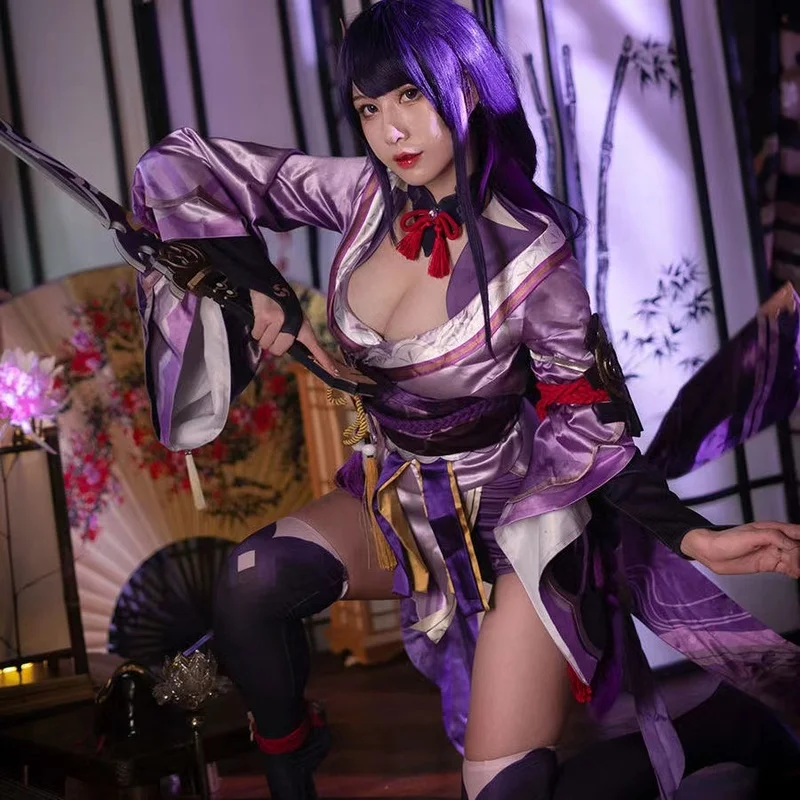 Genshin Impact Raiden Shogun Cosplay Costume Halloween Women's Games Anime Cute Cosplay Costumes Chinese Style Gift
Genshin Impact Raiden Shogun Cosplay Costume Halloween Women's Games Anime Cute Cosplay Costumes Chinese Style Gift