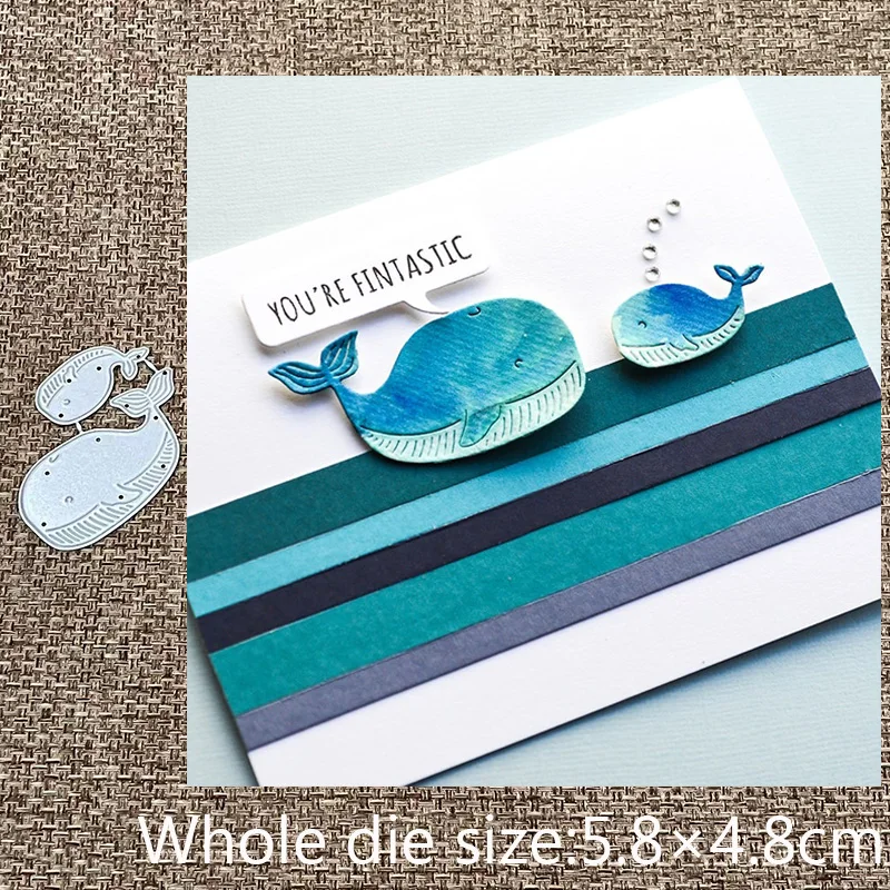 New Design Craft Metal stencil mold Cutting Dies 2pcs whale decoration scrapbook die cuts Album Paper Card Craft Embossing
New Design Craft Metal stencil mold Cutting Dies 2pcs whale decoration scrapbook die cuts Album Paper Card Craft Embossing