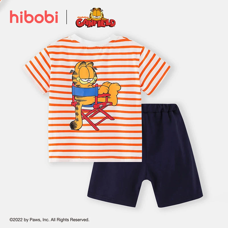 hibobi x Garfield Toddler Boys Girls Summer Sport Clothes Kids Striped Cotton Crewneck Short Sleeve T-Shirt + Shorts Kid Outfits
hibobi x Garfield Toddler Boys Girls Summer Sport Clothes Kids Striped Cotton Crewneck Short Sleeve T-Shirt + Shorts Kid Outfits