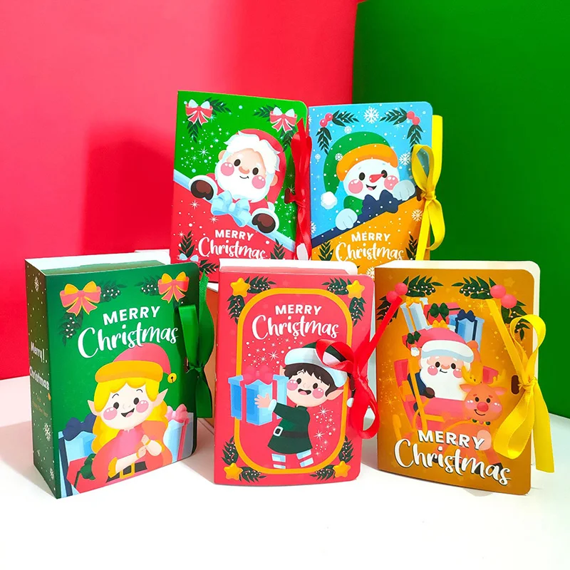 5Pcs Book Shape Merry Christmas Candy Box Container Cartoon Santa Claus Paper Box Kids Gift Packaging Bag Navidad New Year Decor
5Pcs Book Shape Merry Christmas Candy Box Container Cartoon Santa Claus Paper Box Kids Gift Packaging Bag Navidad New Year Decor