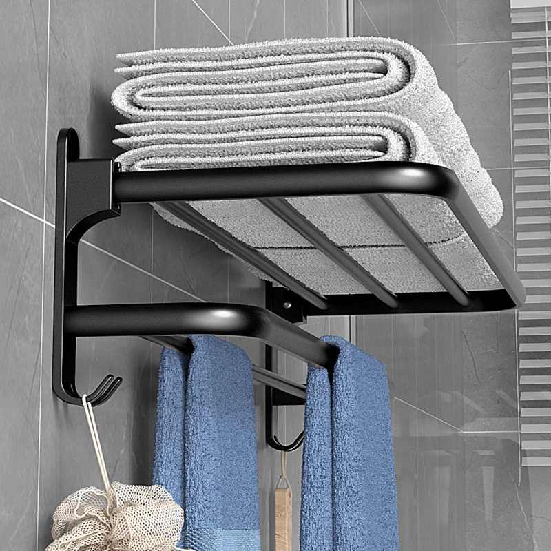 NullBBA Towel Rack bathroom accessories Punch Free Folding Holder Towel Hanger Wall Mount Shower Hanger With Hook Bathroom Shelf
NullBBA Towel Rack bathroom accessories Punch Free Folding Holder Towel Hanger Wall Mount Shower Hanger With Hook Bathroom Shelf