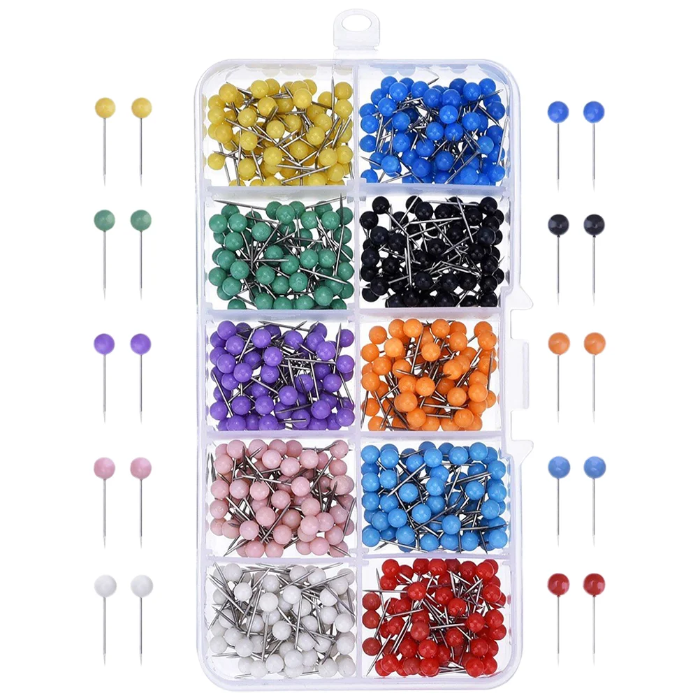 600 Pcs Daily Use Thumb Tacks Map Supplies Small Push Pin Multifunction Desk Accessories Women Classic Replaceable
600 Pcs Daily Use Thumb Tacks Map Supplies Small Push Pin Multifunction Desk Accessories Women Classic Replaceable